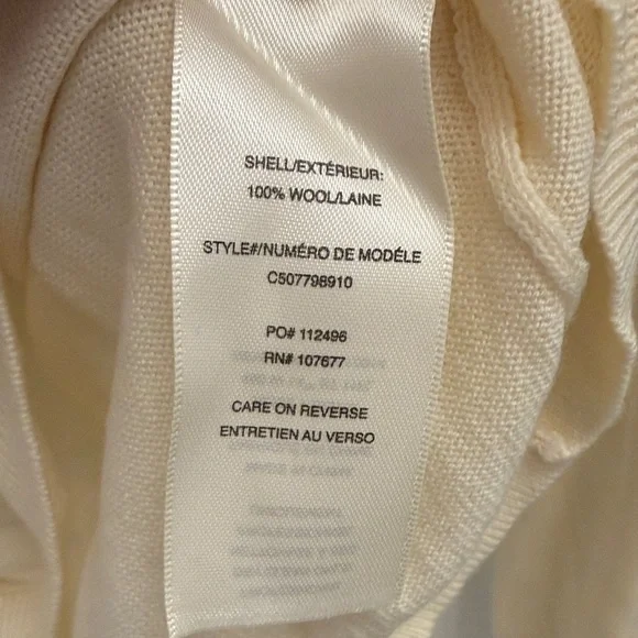 Alice + Olivia Black and Cream Sweater with Red Accent